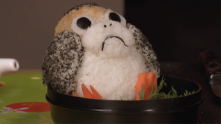 A Porg Made of Sushi Rice Is Probably Chewbacca's New Porg Meal of Choice